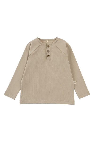Little Gusto Children's Camisole Sweatshirt Beige Organic Cotton