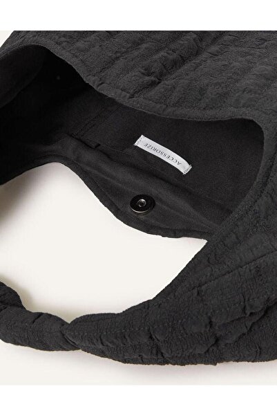 Accessorize Gofre Büzgülü Yeşil Renk Omuz Çantası