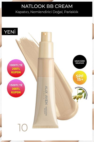 Alix Avien Spf15 Factor Moisturizing Bb Cream for Natural Radiance - Natlook Bb Cream 10 Fair to Light