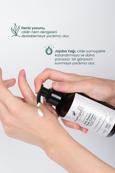 Momwell 200ml Cream Colored Organic Stretch Mark Prevention