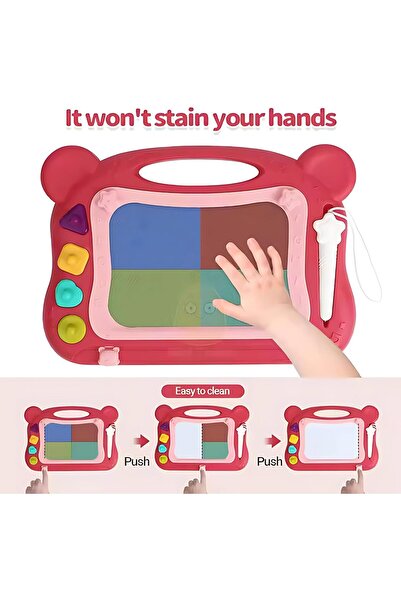 Twisoo Magnetic Doodle Drawing Board for Kids – Portable Erasable Writing Pad with Colorful Screen