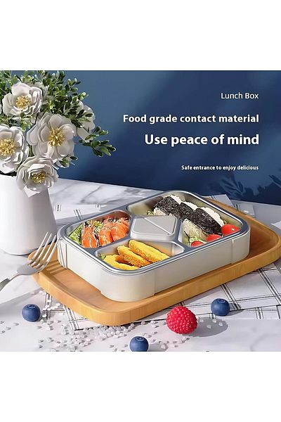 Twisoo Stainless Steel Lunch Box – Stackable Food Container with Leak-Proof Seal, Waterproof Compa