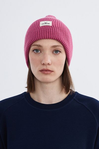 Nordbron Φούξια Unisex Basic Knitwear Beret - Μαλακό, ελαστικό και χειμωνιάτικο πολύχρωμο διπλό διπλό Mali