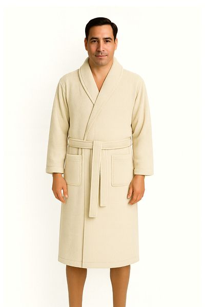 Ellia Soft Alex Men's Bathrobe |   Beige