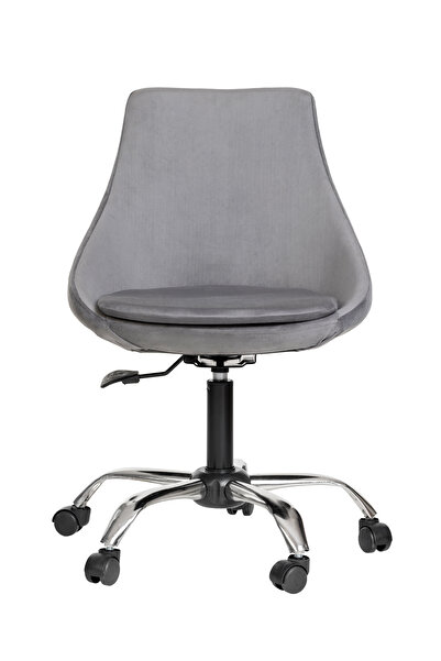 MARKAELZ Krom Metal Ayaklı Ofis Çocuk Odası Çalışma Sandalyesi (AYARLANILABİL...