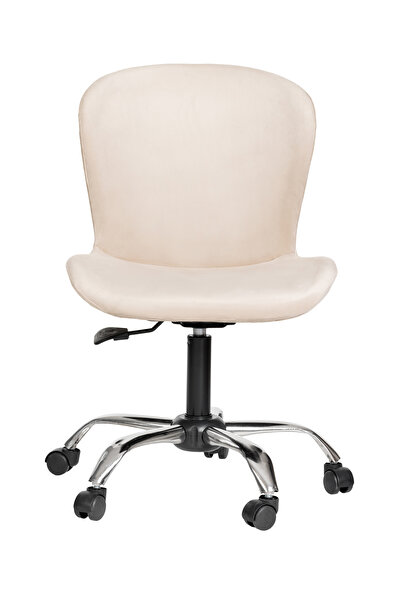 MARKAELZ Krom Metal Ayaklı Ofis Çocuk Odası Çalışma Sandalyesi (AYARLANILABİL...