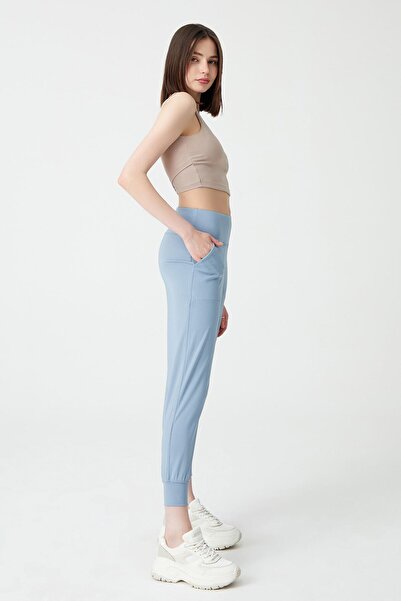 Los Ojos Γυναικείο Μπλε Γκρι Ψηλόμεσο Τζόγκερ Τζόγκερ