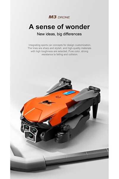 Dynego M3 Drone 2024 – HD Çift Kameralı, FPV Özellikli, Mini Uzaktan Kumandalı Quadcopter