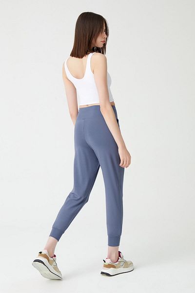 Los Ojos Γυναικεία Ανθρακί Ψηλόμεση Jogger Φούτερ Joggers