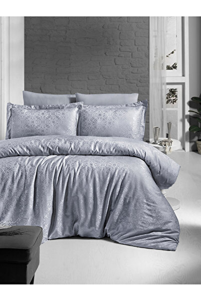 First Choice Firstchoice Herra - Jakarlı Saten Çift Kişilik Nevresim Takımı