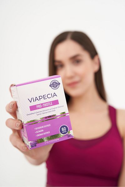 Viapecia Pro Thistle & Artichoke Extract 60 Tablets Multivitamin Supplement, Energy and Health Support