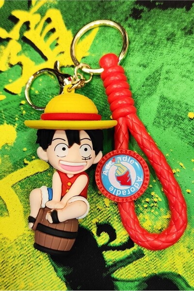 FG KONNİCHİWA Cartoon Cute Stitch Keychain Doll Car and Bag Ornament Anime One Piece and Naruto Keychain