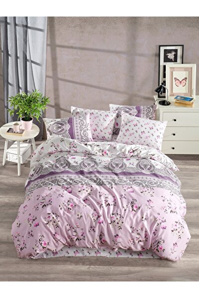 Beğenal Marija Lila Ranforce Ligt Bračni Set posteljine