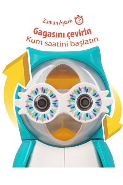 Flipper Diş Fırçası Saklama Kabı Baykuş Figürlü - Mavi