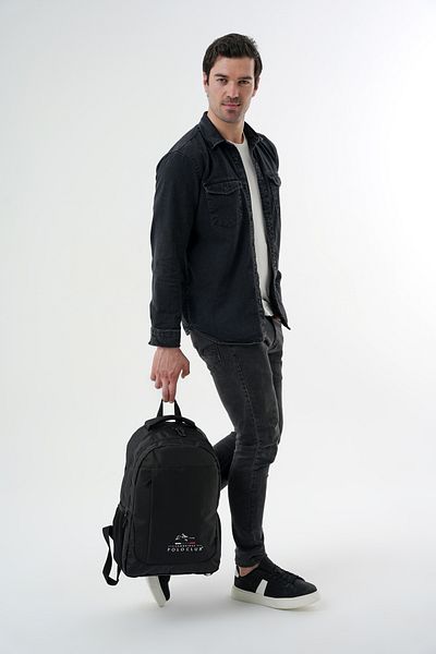 Cambridge Polo Club Unisex Multi-Eye Backpack - School Bag Black