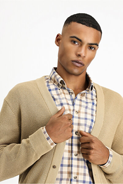 Kiğılı Oversize Cotton Knitwear Cardigan