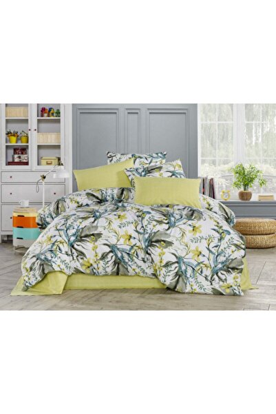 Beğenal Ranforce Asia Zeleno svetlo Bračni Set posteljine