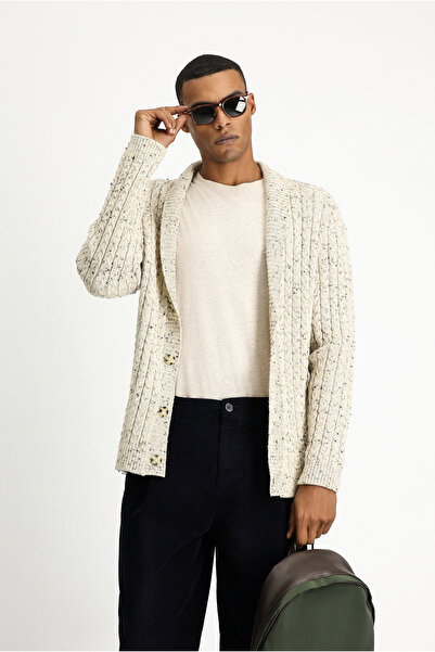 Kiğılı Patterned Wool Knitwear Cardigan