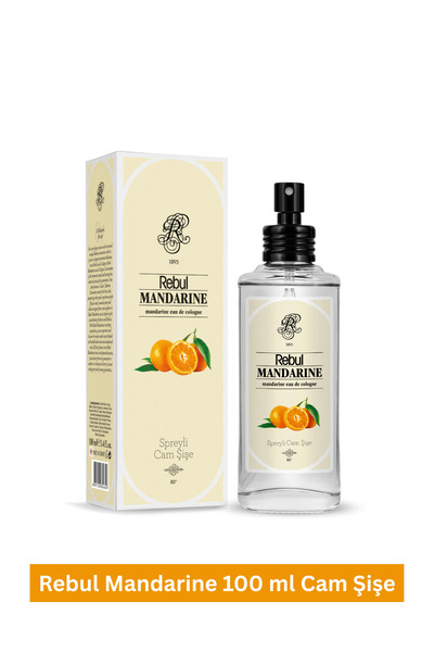 Rebul MANDARİNE Mandalina Kolonya 100 ml Sprey Başlıklı Cam Şişe
