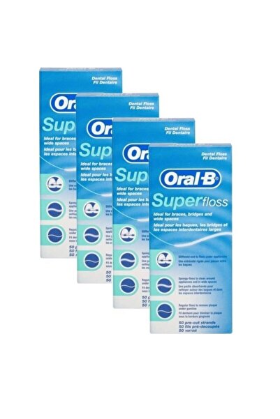 Oral-B Süper Floss Diş İpi 50 Adet X 4 Paket