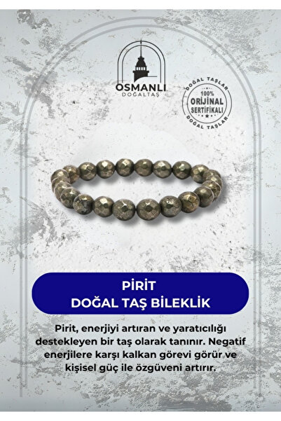OSMANLI DOĞAL TAŞ سوار من الحجر الطبيعي البيريت المعتمد