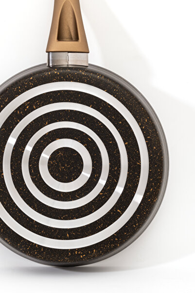 Skygo 7 Piece Ewx Bakelite Handle Black Granite Pot Set – 26 cm (Filling Wrap Bottom Gift)