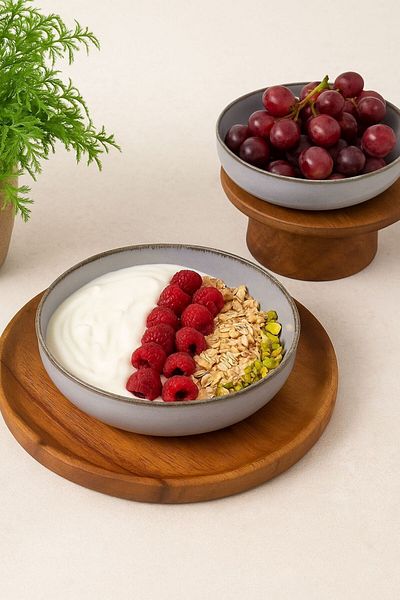 Kütahya Porselen Moderna 4 Piece 20 cm Bowl Gray