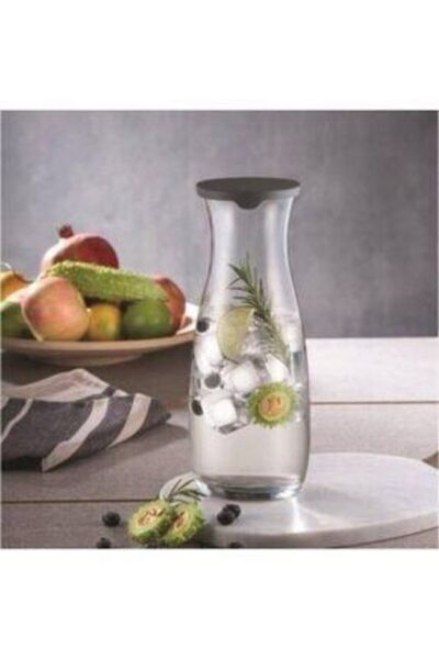 Paşabahçe 43813 Gri Plastik Kapaklı Amphora Karaf Sürahi Meşrubat Karaf 1180 cc Gri Kapaklı