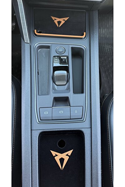 ATA Craft Cupra Leon- Seat Leon ve Cupra Formentor Kadife Kumaş Kaplı Bardakl...