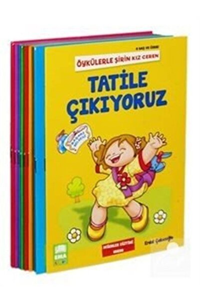 Ema Çocuk Öykülerle Şirin Kız Ceren Serisi Seti - 6 Yaş ve Üzeri Değerler Eğitimi - 10 Kitap Takım
