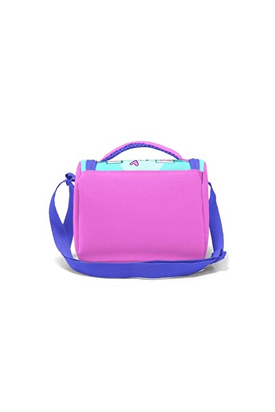 Coral High 11751 Kids Turquoise Pink Ice Cream Cat Patterned Thermo Lunch Bag