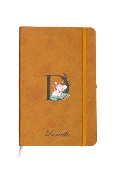 giftcrea Kişiye Özel Lastikli Termo Deri Çizgili Defter Set , İsme Özel Kişis...