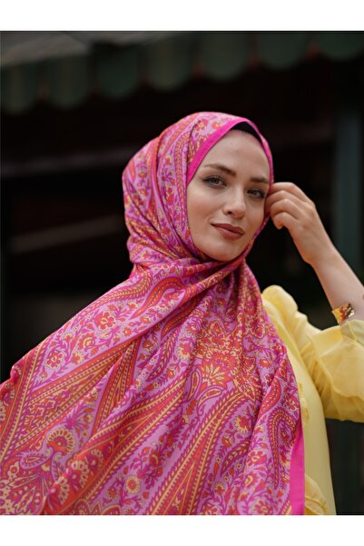 MONOOR شال حريري من القطن بنمط إيترو