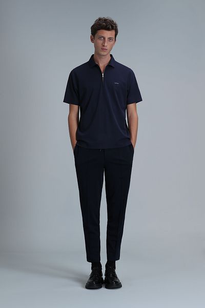Lufian Tricou polo Robert Smart pentru bărbați - bleumarin