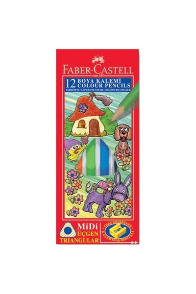 Faber Castell قلم تلوين مثلث ميدي 12/TB 334000