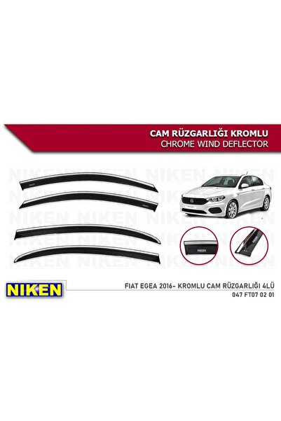 Niken Fiat Egea 2016-2023 Kromlu Cam Rüzgarlığı
