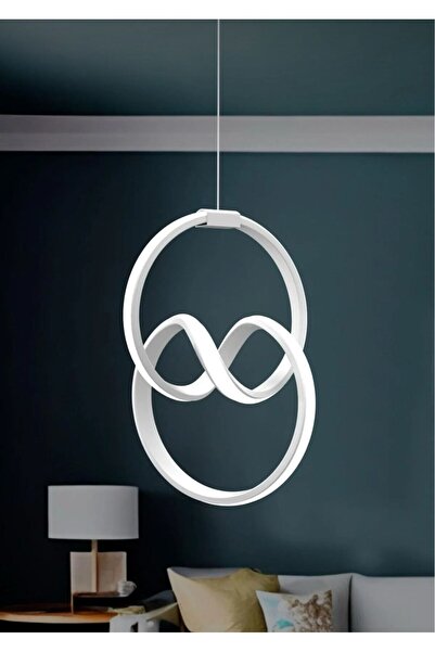 Litra Lighting Modern Beyaz Kaplama Sarkıt Led Avize Oturma Odası Çocuk Odası...