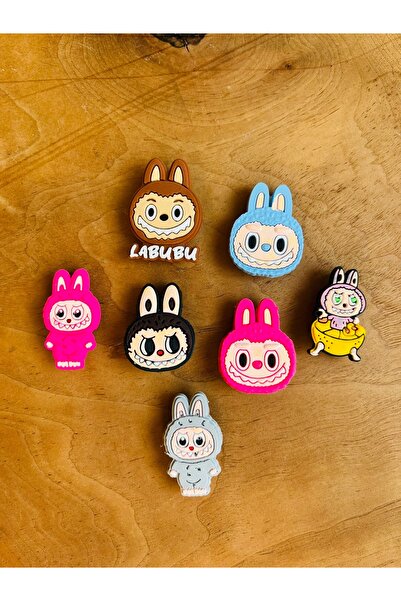 Crocs Jibbitz Terlik Süsü 7 'li Sevimli Karakterler Labubu