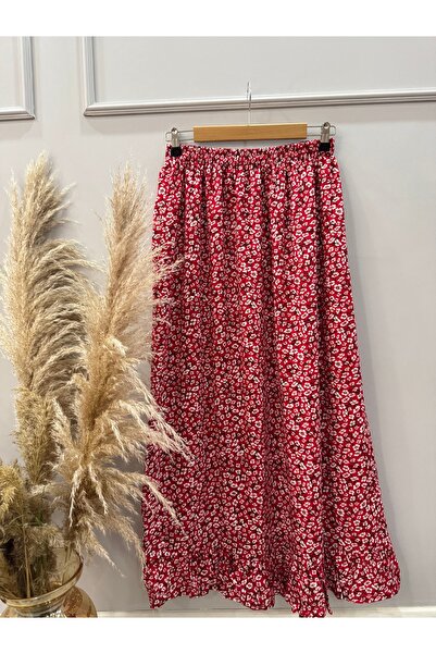 aysimamoda Fırfırlı Viskon Etek