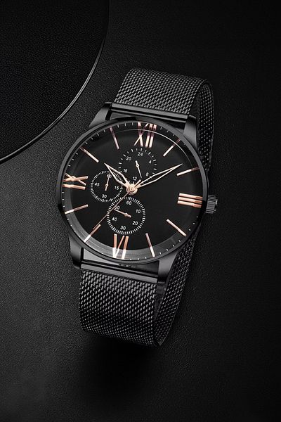 Frank Martin Men's Watch Wallet Belt Gift Set 20-002