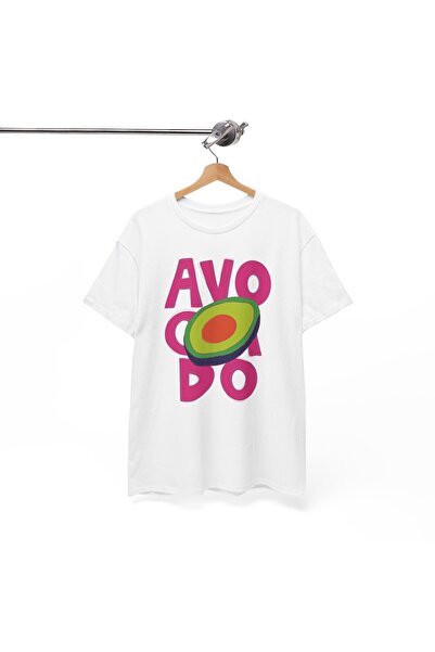 Tubinyoo تي شيرت كبير الحجم مطبوع عليه أفوكادو للجنسين