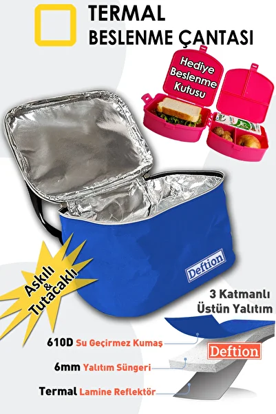 Deftion Thermal Girl's Thermal Insulated Thermos Lunch Box 4 Compartment Lunch Box Gift