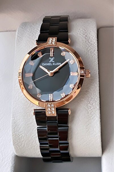 Daniel Klein Marka Siyah Renk 2 Yıl Garantili Kadın Kol Saati - Bileklik Hediyeli