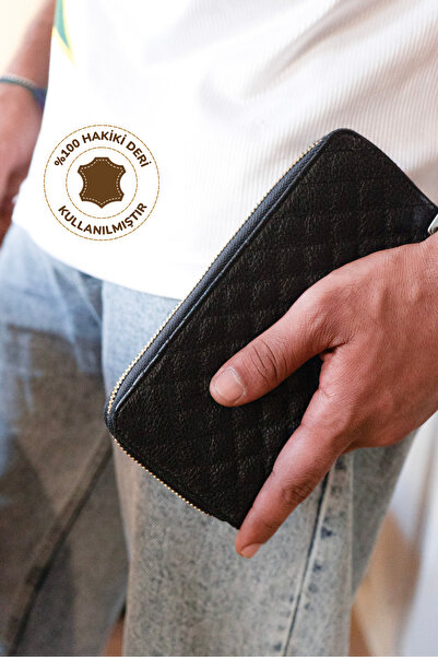 Radino Collection Men's Zippered Genuine Leather Wallet – Stylish and Conveni...