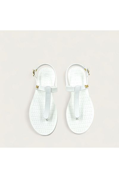 Tkees White Color Women's Flip Flops Beach Sandals