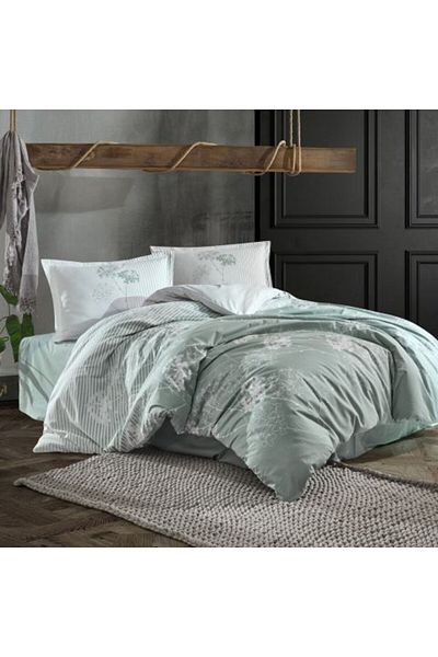 Ralex Double Bed Linen 100% Cotton Ranforce 4 Pieces Extra Large, Bed Sheet 240 x 260 cm, Duvet 200 x 220