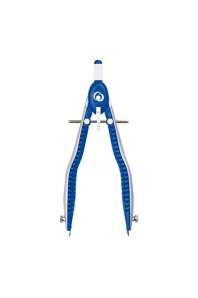 Herlitz Compass My.pen, Culoare Albastru/Alb, Material Metal/Plastic, Ambalaj blister