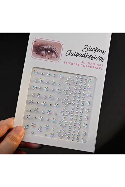 Shiklik Vücut Ve Yüz Taşı Stickers Tırnak Makyaj Taşı Yapışkan Festival Taşı Kristal Yüz Taşları