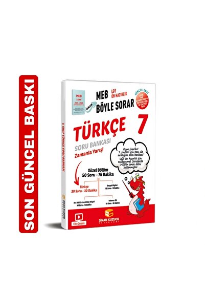 SİNAN KUZUCU YAYINLARI Sinan Kuzucu 7. Sınıf Türkçe Soru Bankası Yeni