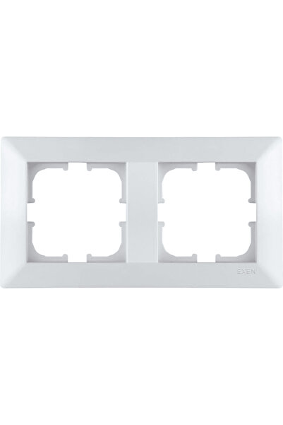 EXEN Ramă pentru priză dublă ODAK EXEN, albă / 210-010000-102